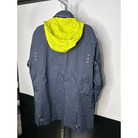 Mini Womens XL Navy Jacket With Neon Hood & Union Jack Lining - Picture 8 of 9